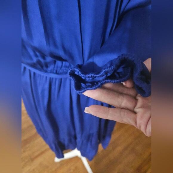 Gianni Bini Off-Shoulder Blue Dress - Flowy Style #10 - Picture 5 of 8